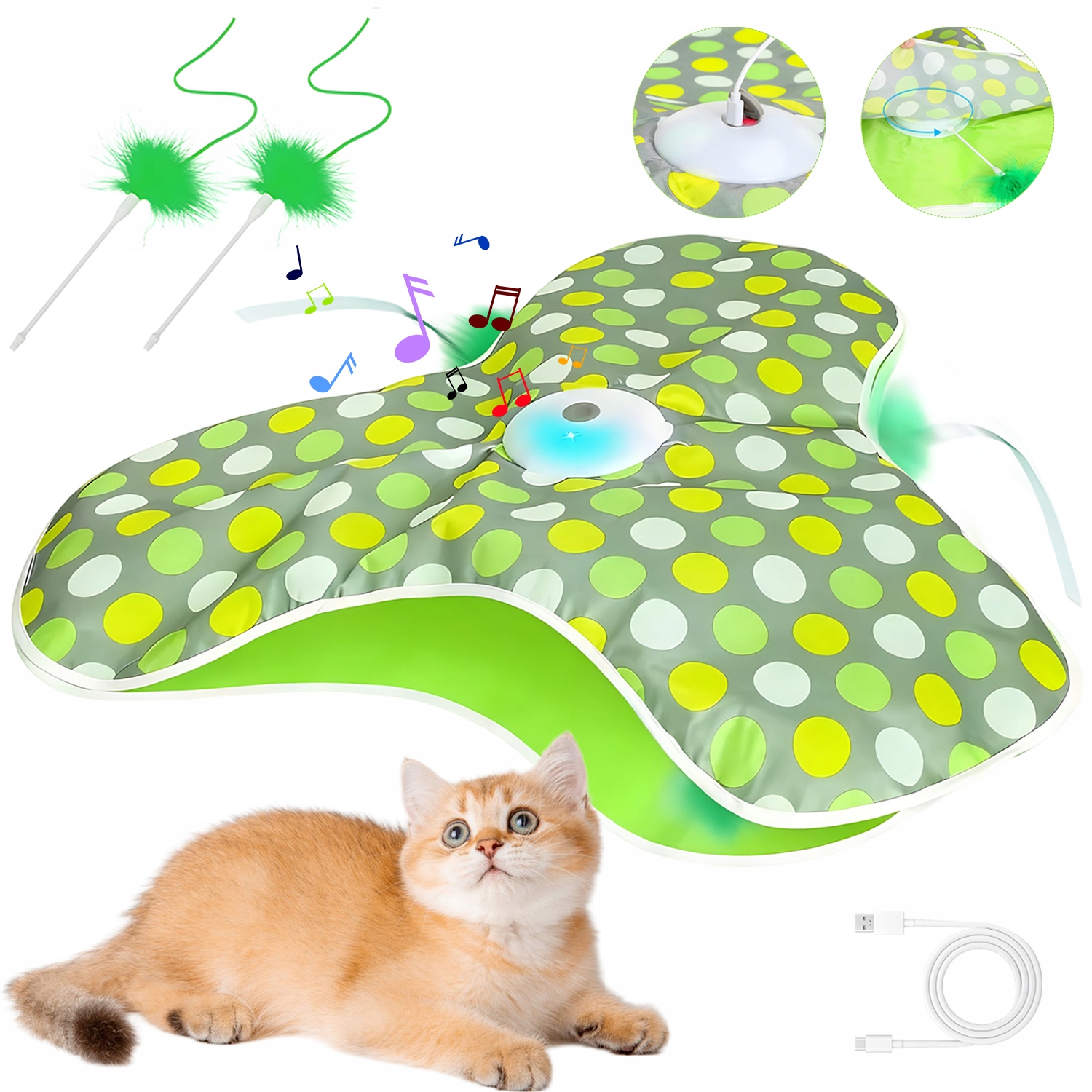 Levně Hračky Pro Kočky Interaktivní Usb Stimulace Loveckého Instinktu