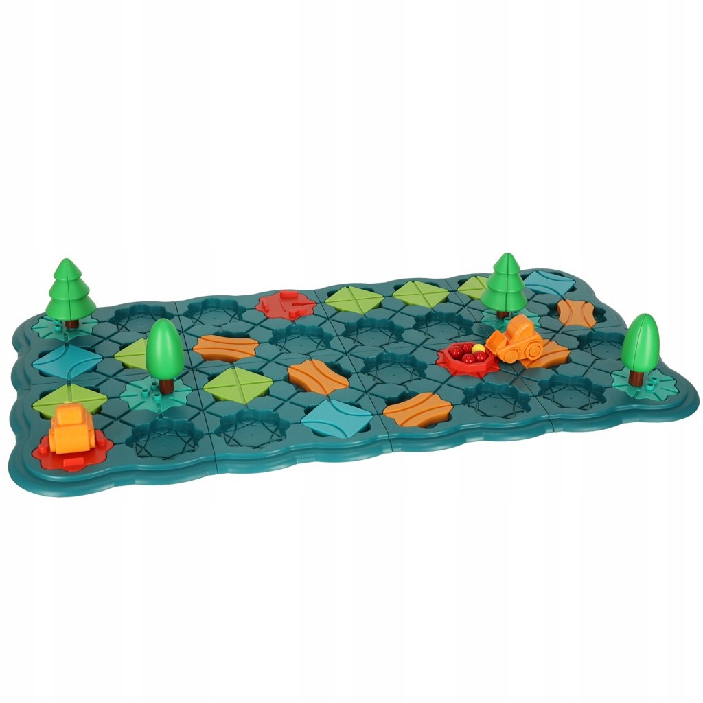 Gra Logiczna Labirynt Tory i Zakręty Zabawka Edukacyjna Dla Dzieci