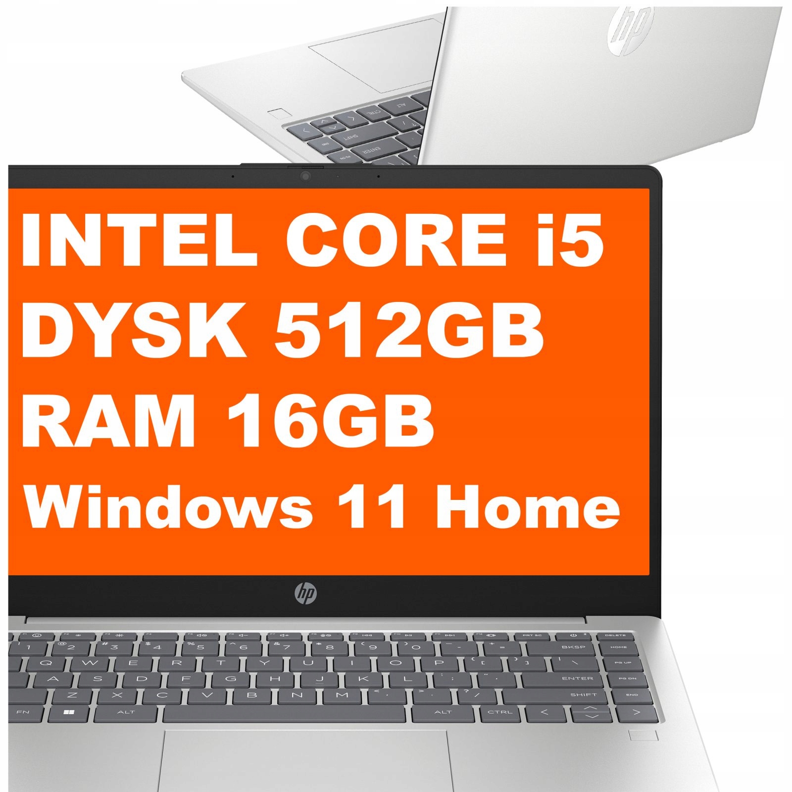 Notebook Hp 14-ep Intel Core i5 16GB 512GB Iris Xe FullHD Win 11 Stříbrný