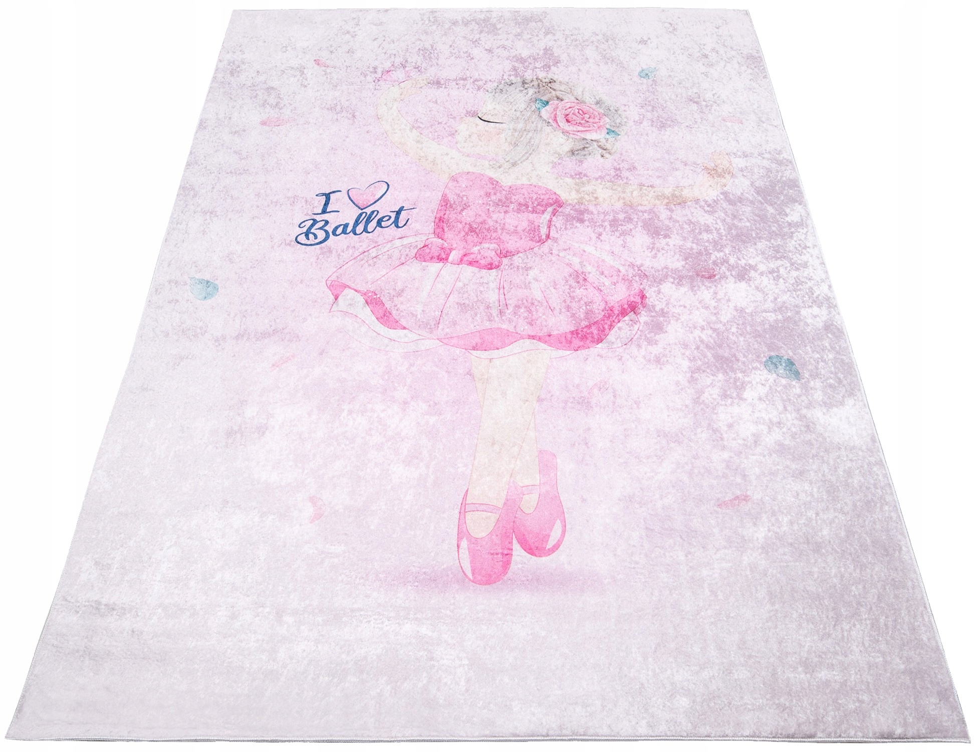 Koberec Barevný Dětský 140x200 Baletka s růží