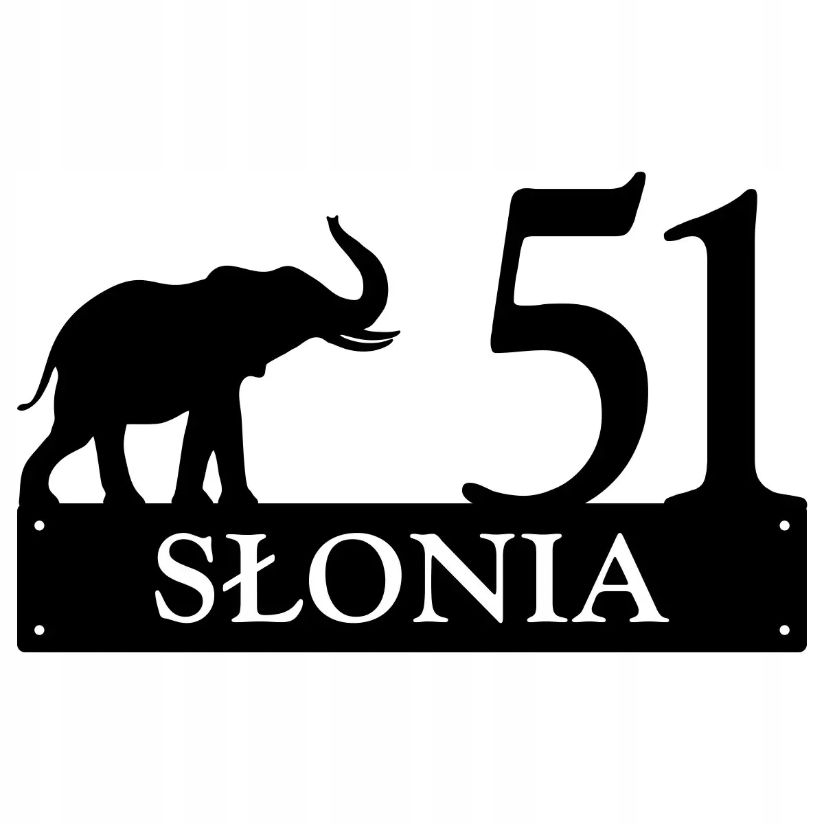 Číslo Na Dom 80 cm Tabuľa Adresa Ocel 2 mm Grafika 145