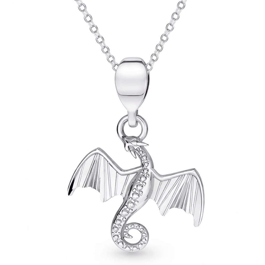 Stříbrný náhrdelník s drakem 925 Amulet síly a ochrany Ideální dárek