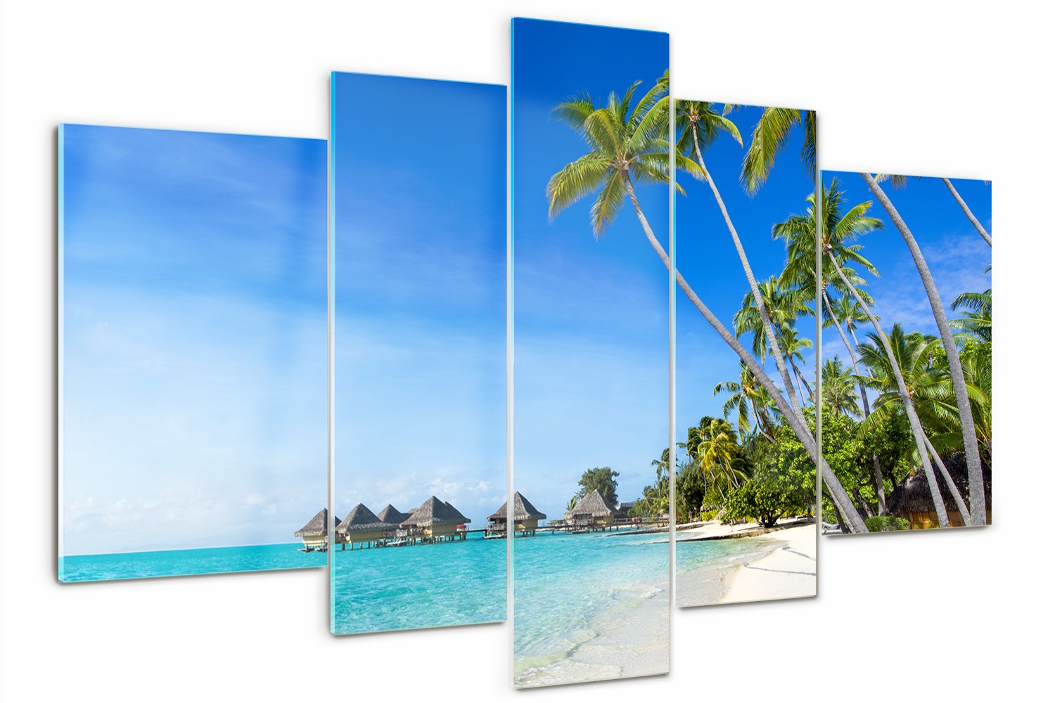 

Obraz szklany duży tryptyk na ścianę Malediwy