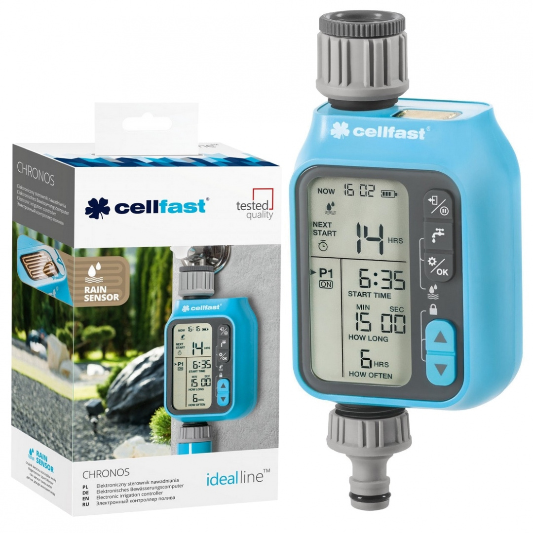 Elektronický Regulátor Zavlažování Je Ideální Pro Cellfast