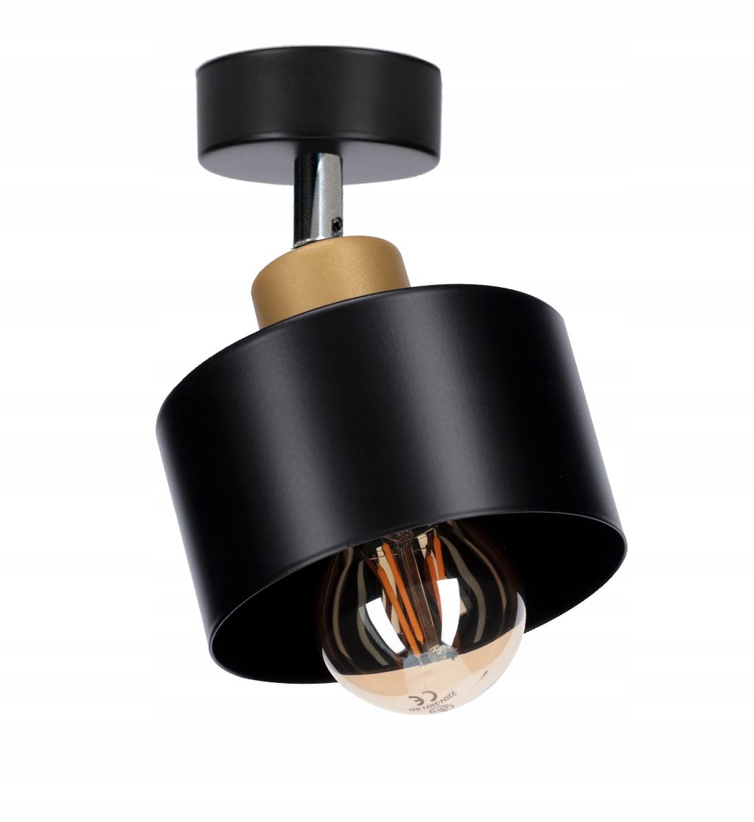 

Lampa Sufitowa Wisząca Plafon Loft Gold można Led