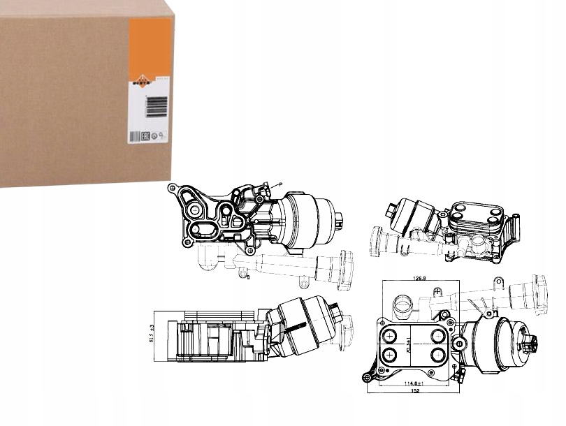Chladič Oleje Opel Agila 1.3D 08- Nrf