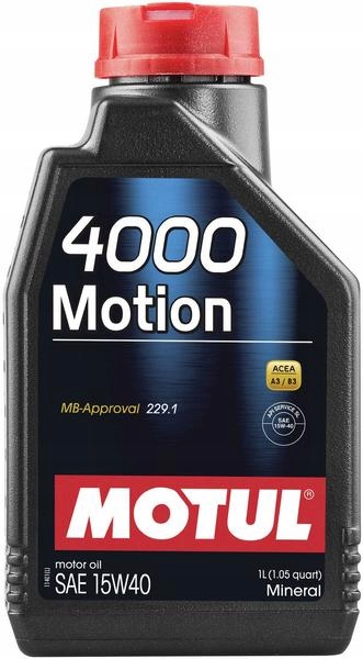 

Motul 4000 Motion 15W40 A3/B4 Sl/cf 1L