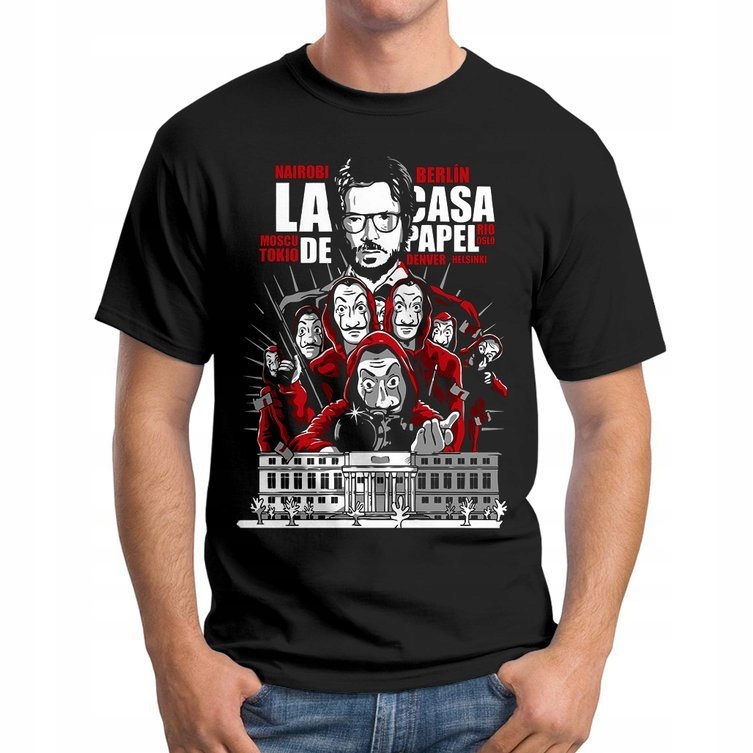 

Koszulka T-Shirt Dom Z Papieru La CasaDe Papel S