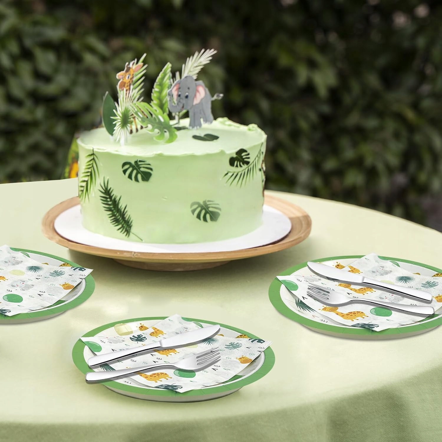 Talerzyki Papierowe Serwetki dla Dzieci Urodziny 40szt Zwierzątka Liczba sztuk w zestawie 40 szt.