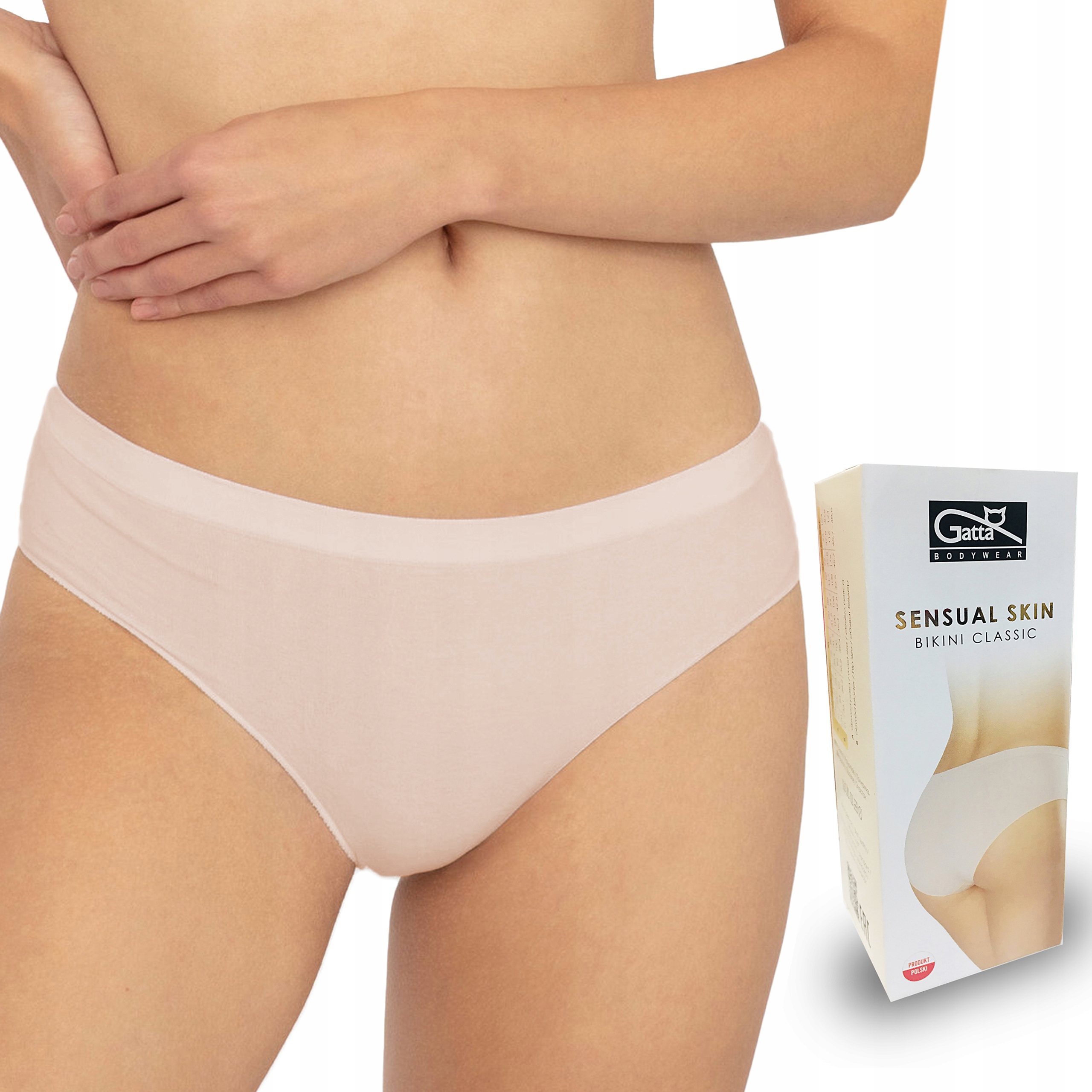 

Gatta bezszwowe majtki Bikini Sensual, nude, M