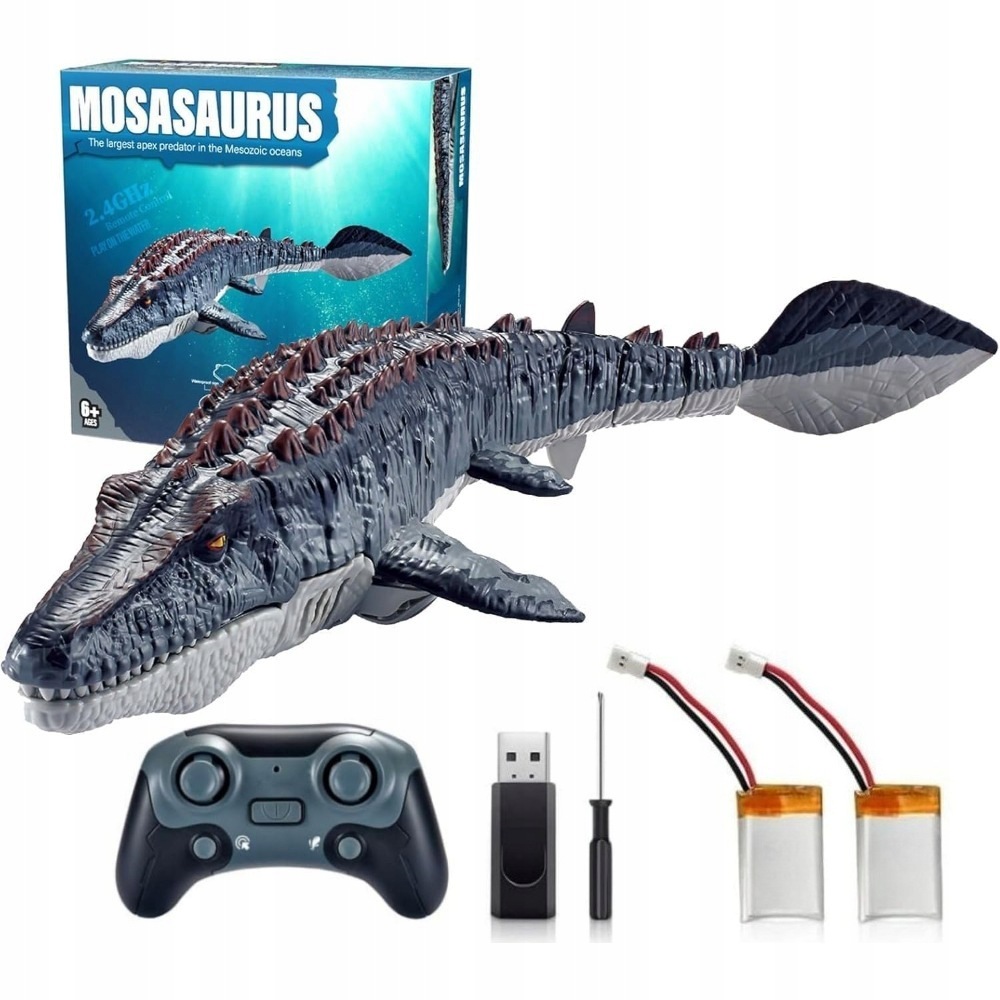 "Fote Control Boat Water Spray,2.4GHz Rc Mosasauru Toy for Kids"