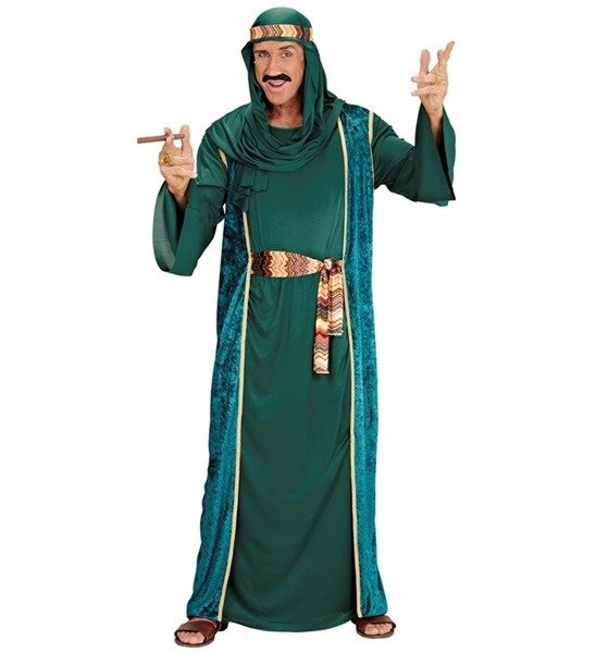 Kostým Sheik Szejka Šejk Arabský Zelený S
