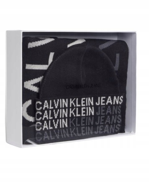 Calvin Klein Čepice Šátek Zimní Set Giftbox