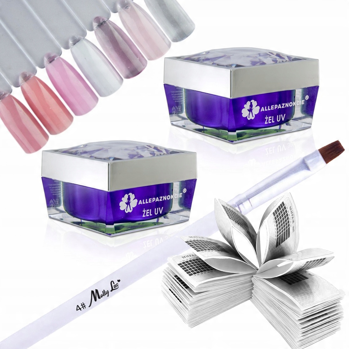 

2x Żel Budujący Perfect Jelly Szablony pędzelek