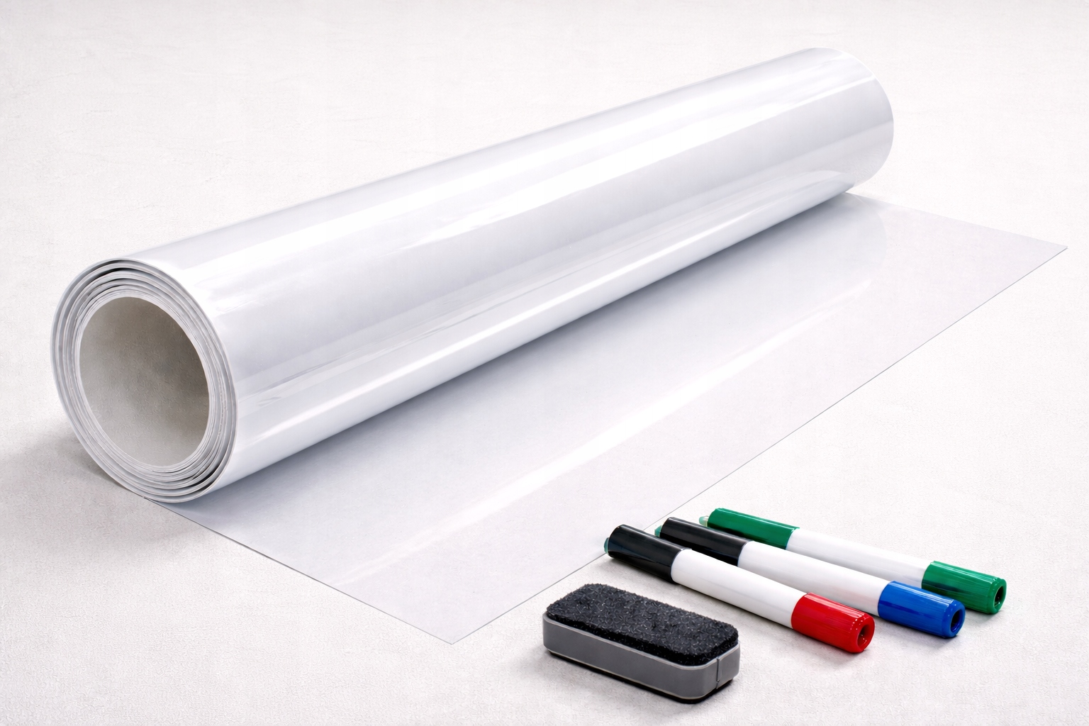 Folia suchościeralna do tablic BIAŁA 122x50 do markerów