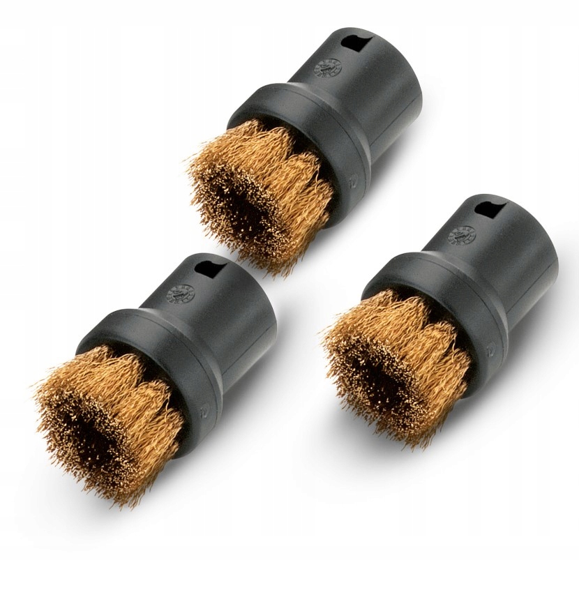 ZESTAW SZCZOTEK DO PAROWNIC KARCHER parownica mosiężne szczoteczki zestaw 3