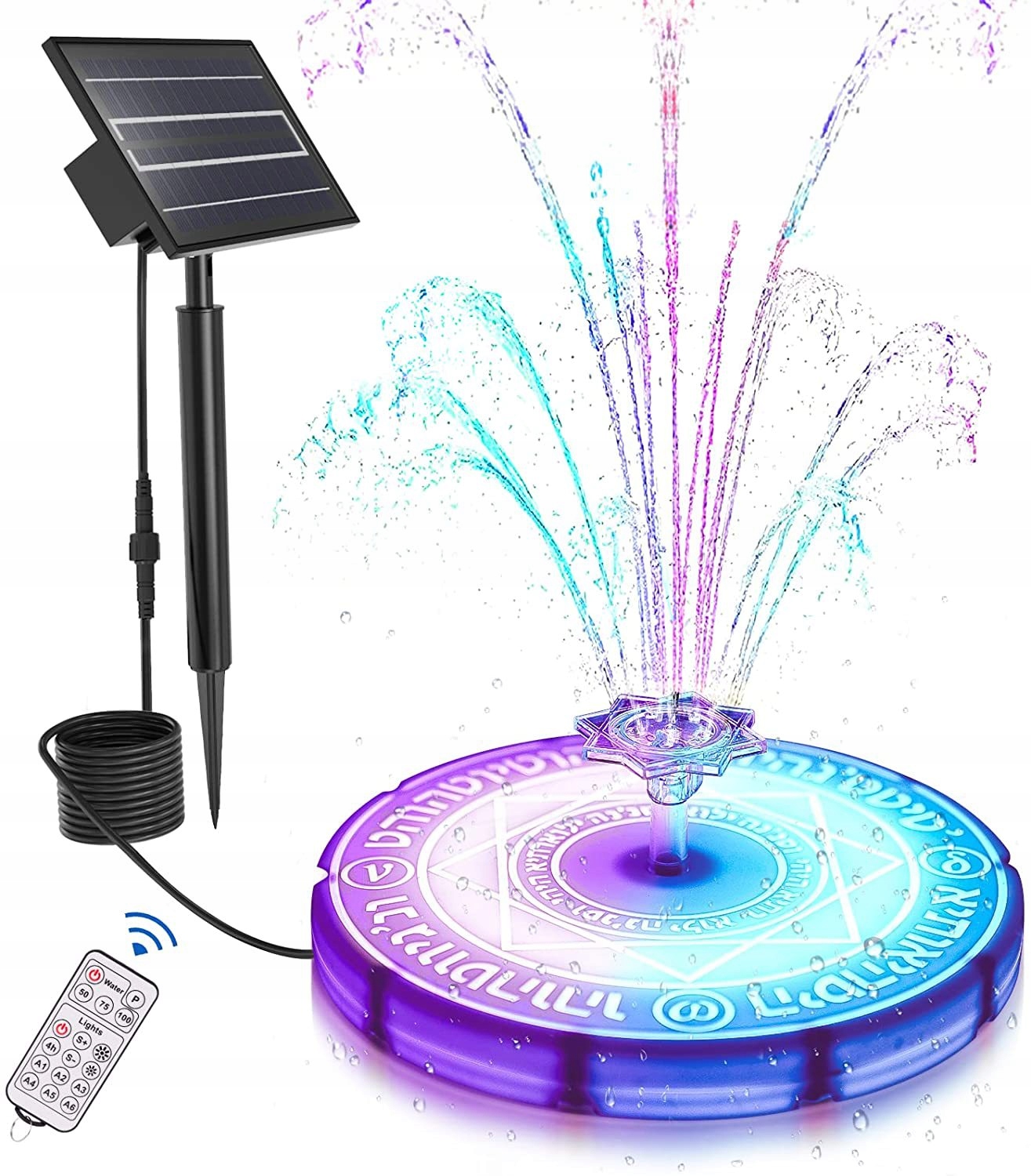 

Pompa Solarna Fontanna Do Oczka Wodnego Rgb Led