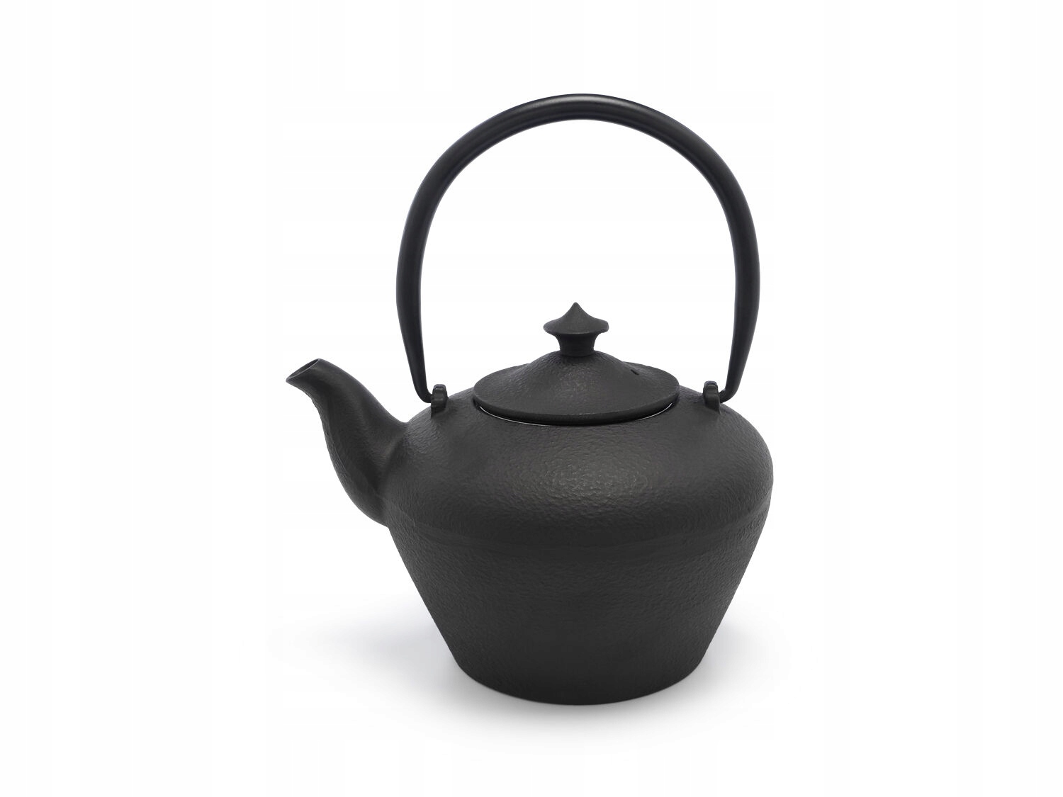 Liatinový hrnček Bredemeijer Chengdu 1L čierny smalt sitko 1600 g