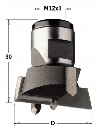 Cmt 501.340.11 Vrták Plechovka na závit Hw D=34 L=30 S=M12x1 Rh