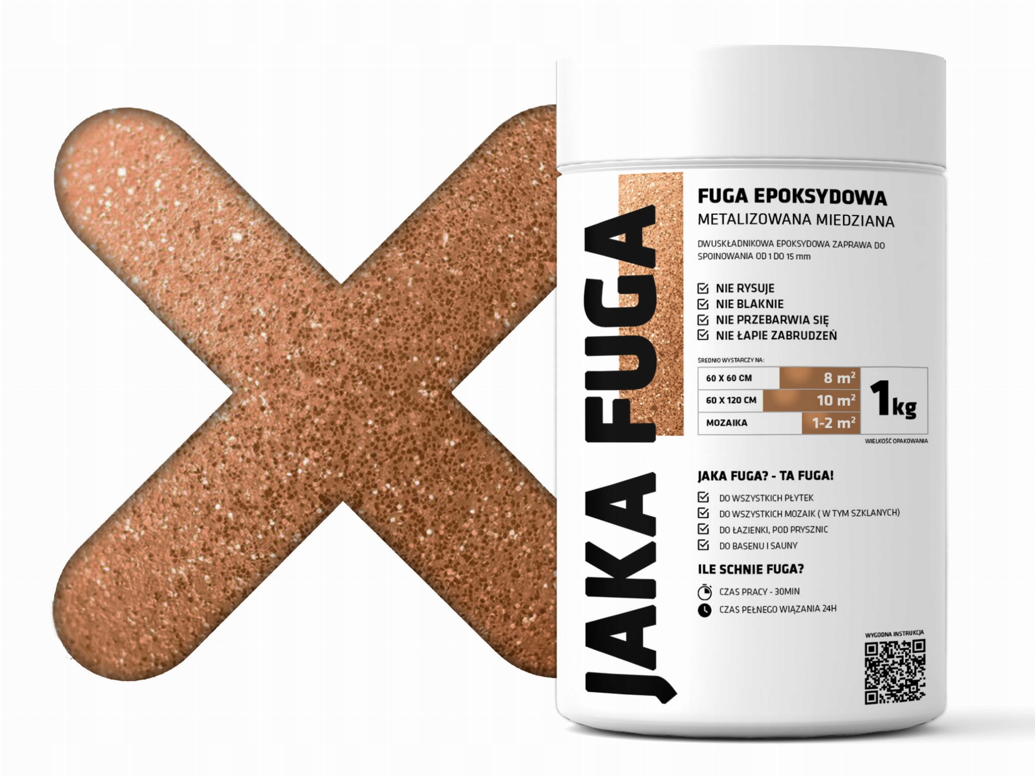 Jaká Fuga epoxidová Fuga Měděná metalizovaná 1 kg