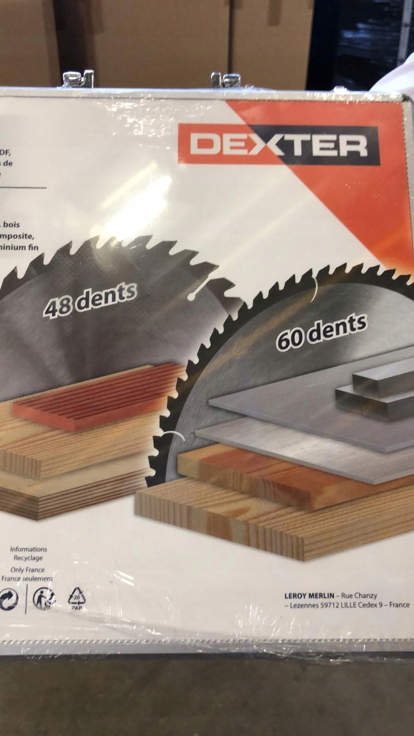 ZESTAW 2 TARCZ DEXTER 254x30x2,8 48/60Z W ETUI Marka Dexter