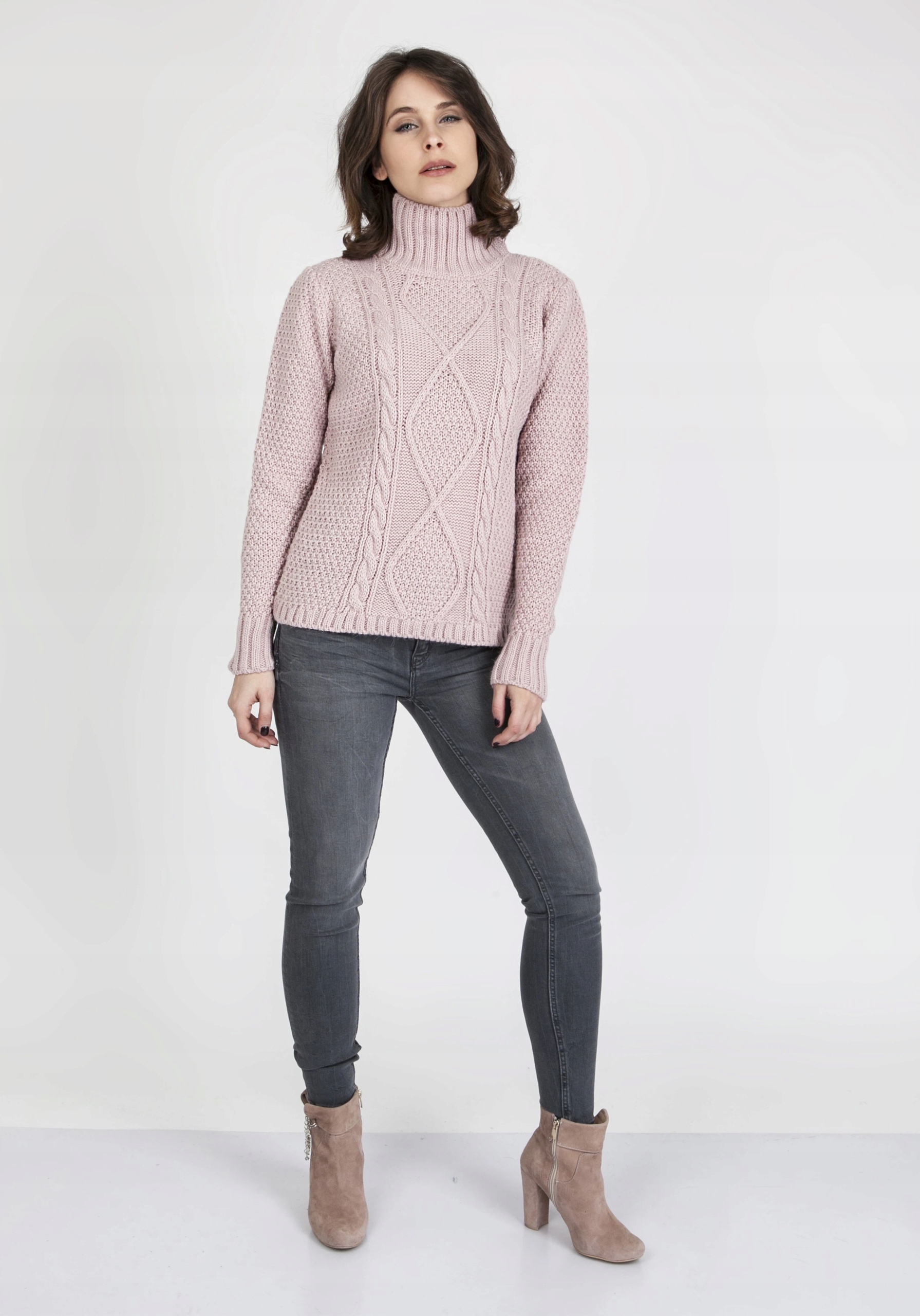 Svetr MKMSweaters Estelle Swe 121 Pudrová růžová Pudrová Růžová , S
