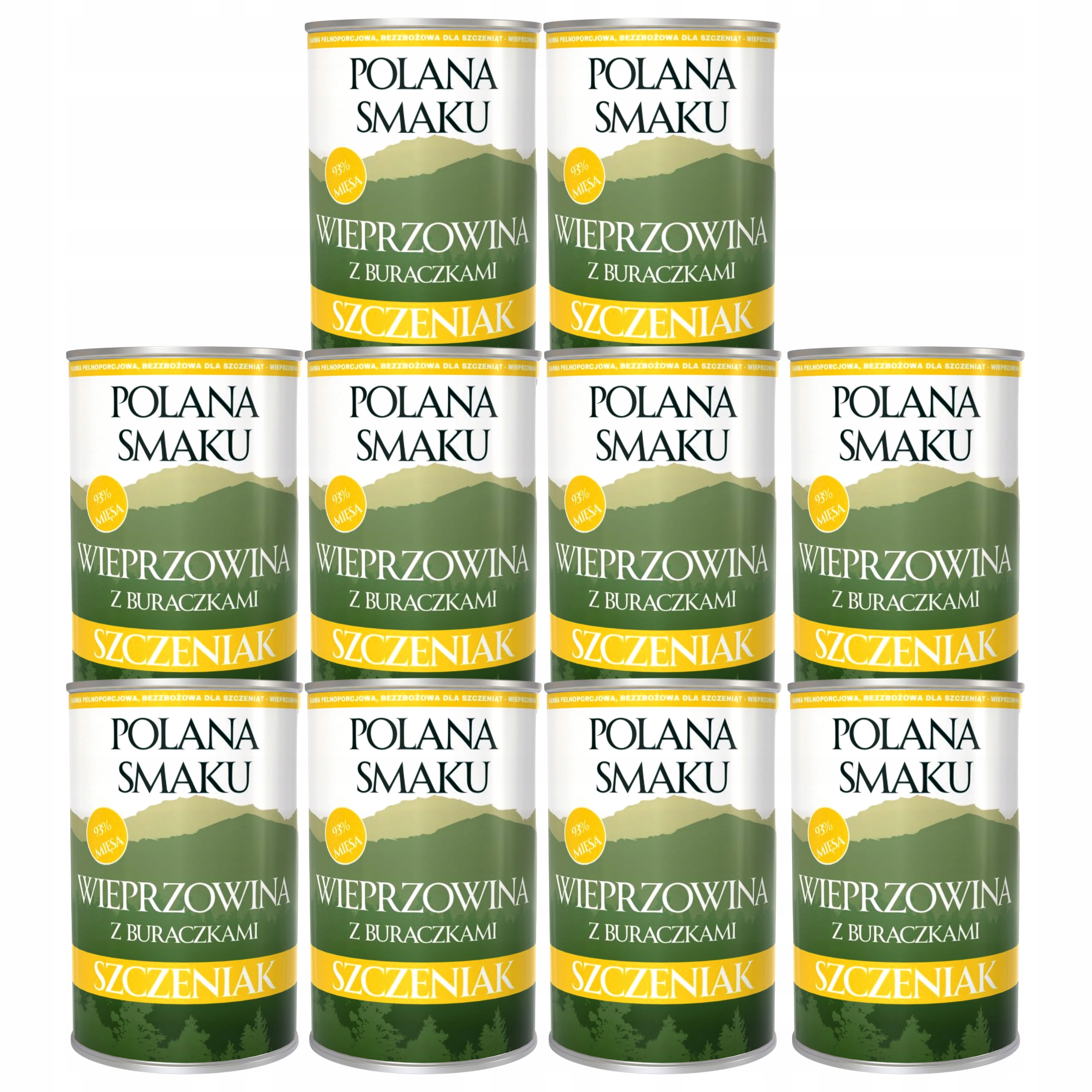 Levně Polana Smaku Junior krmivo pro mokrá štěňata vepřové maso červená řepa 10 x 400 g Mono