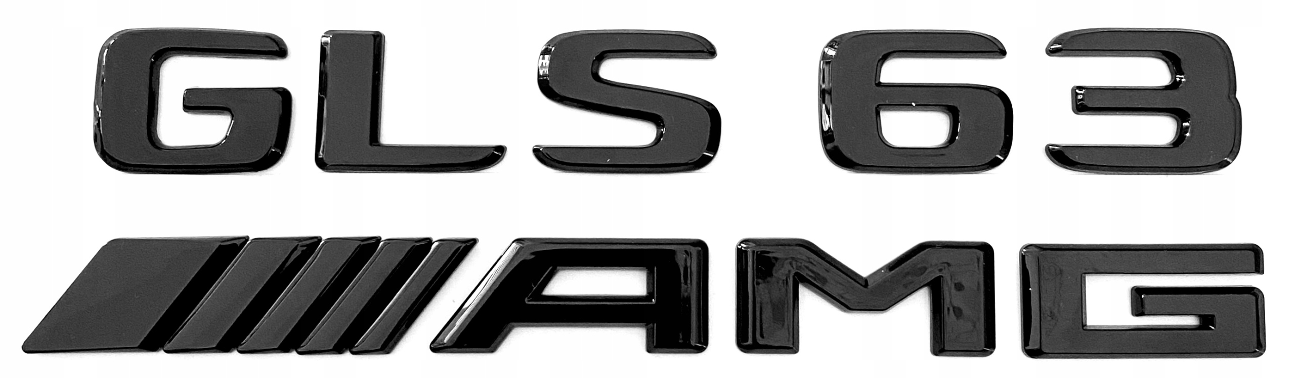 Mercedes-Benz Gls 63 Amg emblém znak logo nápis čierny