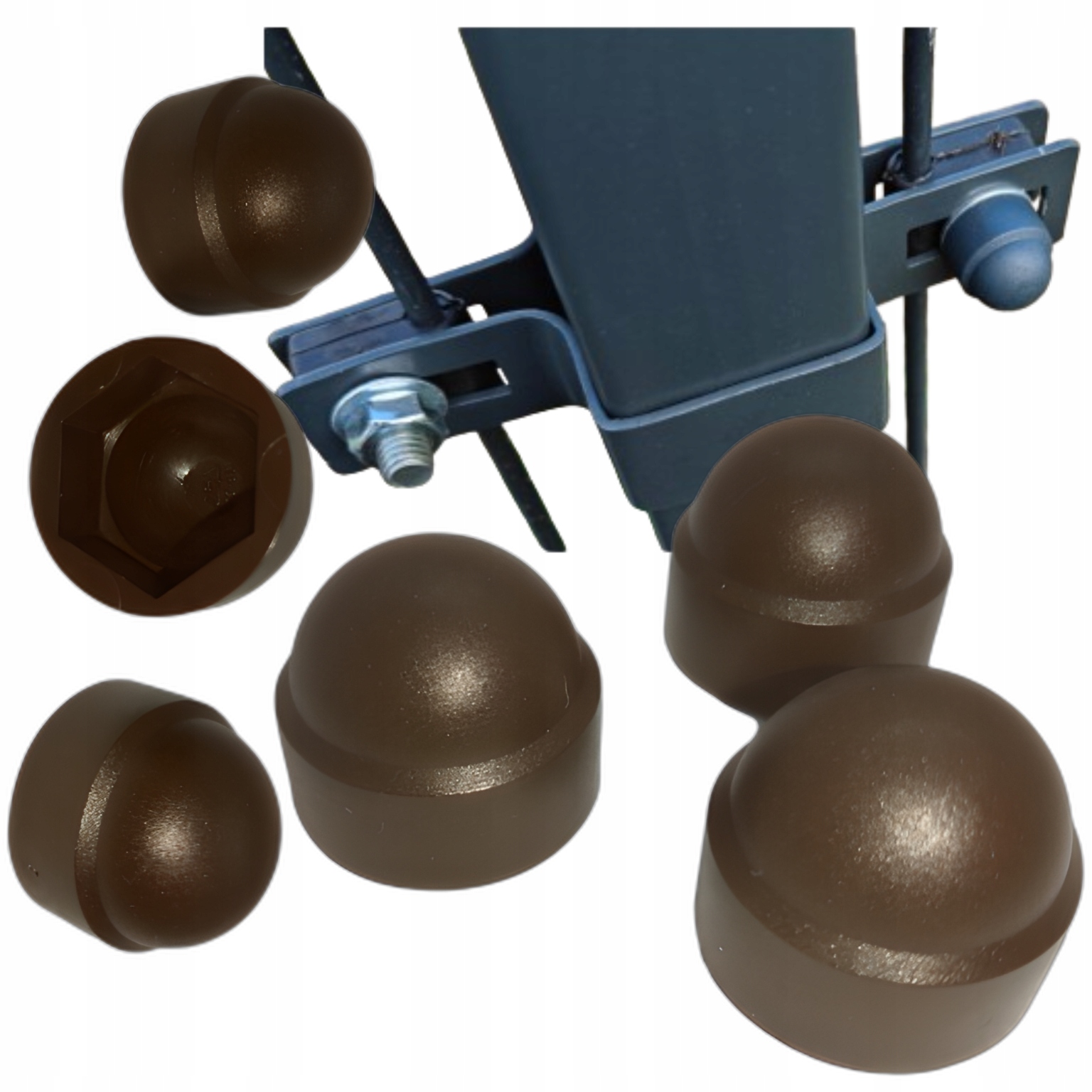 Záslepka kryt šrouby krytka M20/30 20 Ks Hnědá