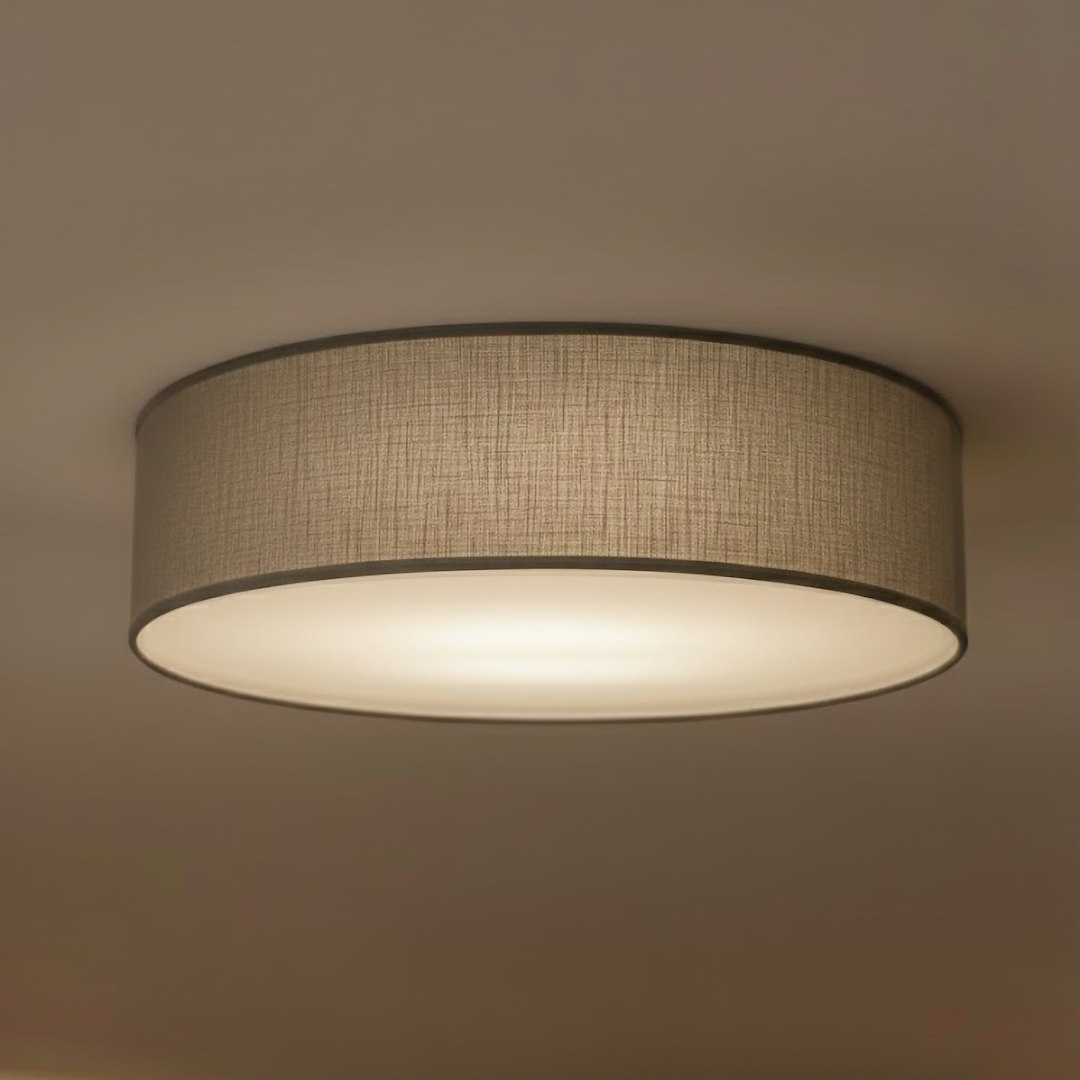 Stropná lampa kruhový kruh 3xE27 Ø50 cm biela/sivá obývacia izba