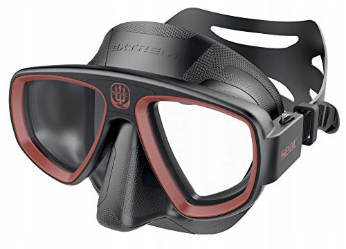 Seac Extreme 50, Diving and Spearfishing Mask, black/red, standard