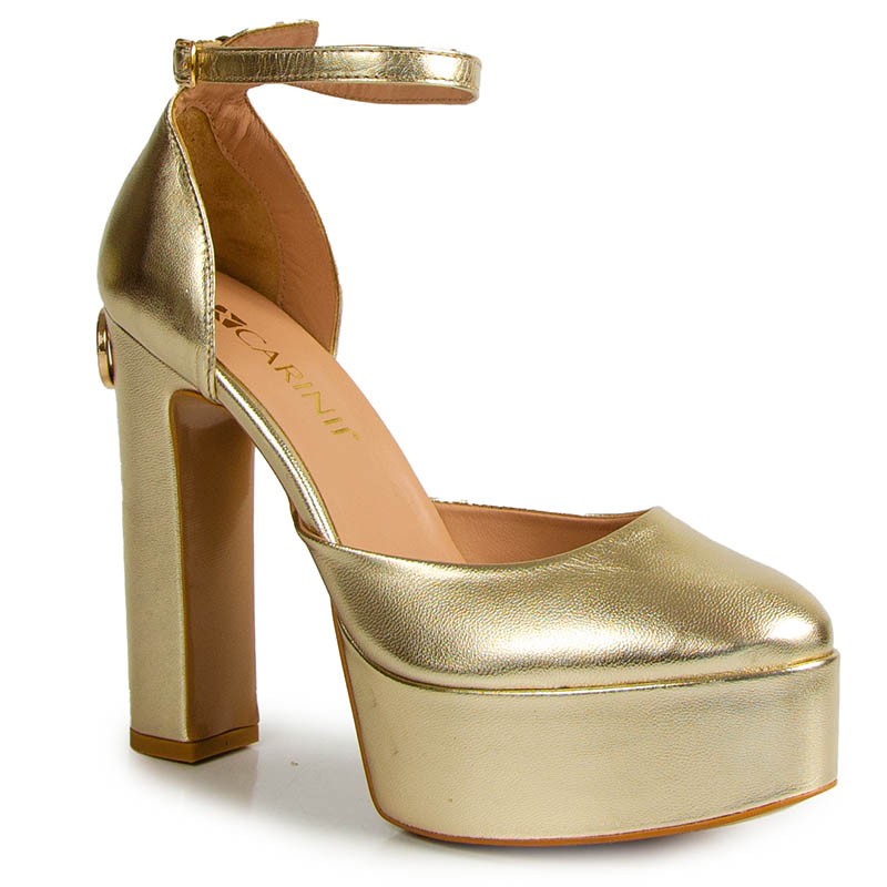 Carinii B9634 Zlaté Kožené Lodičky 38