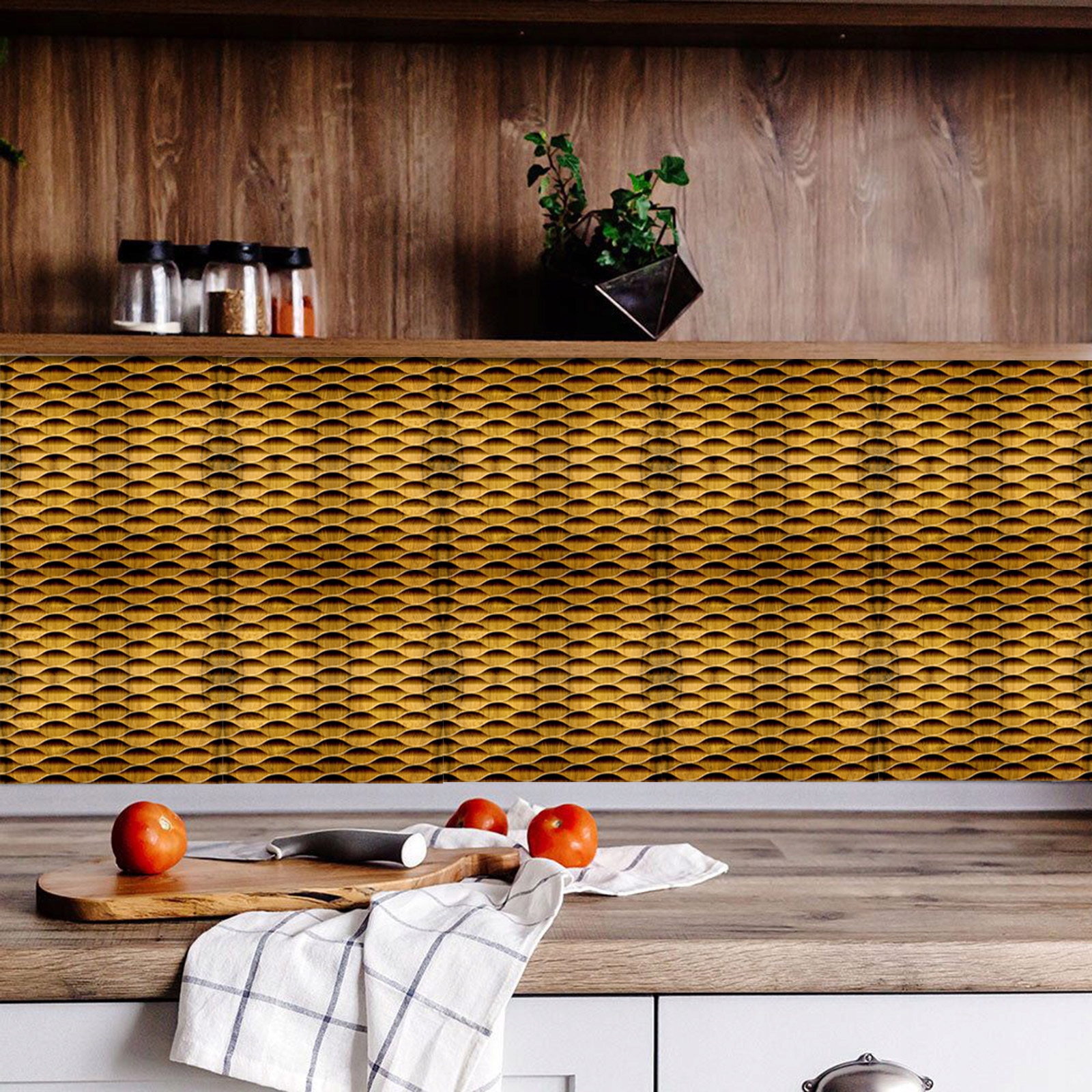 NOWOCZESNE PŁYTKI PCV 20x20 cm z winylu drewno 3d Producent inny