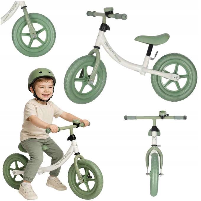 Rowerek Biegowy Trike Fix Balance Z Dzwonkiem Zielony