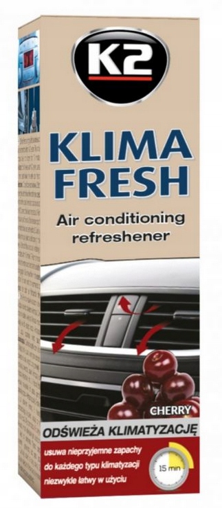 K2 KLIMA FRESH GRANAT DO KLIMATYZACJI CHERRY 150ML