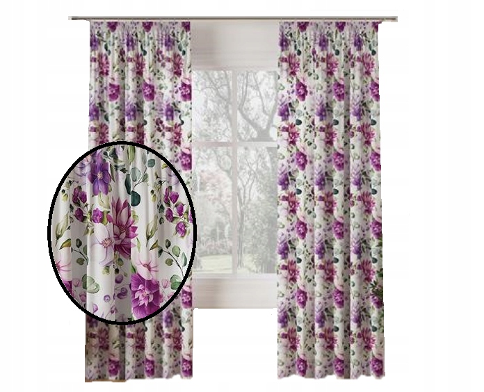 

Zasłona na taśmie Dalia 230x140