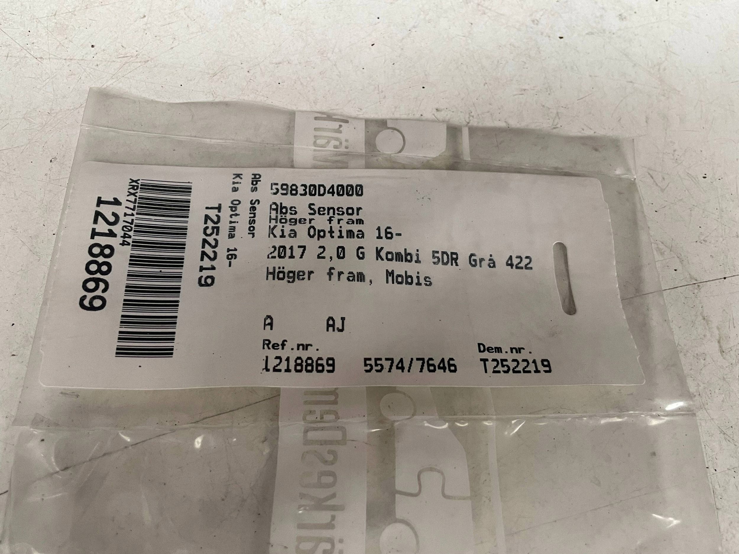 KIA OPTIMA sensor ABS right front 59830-D4000 @M