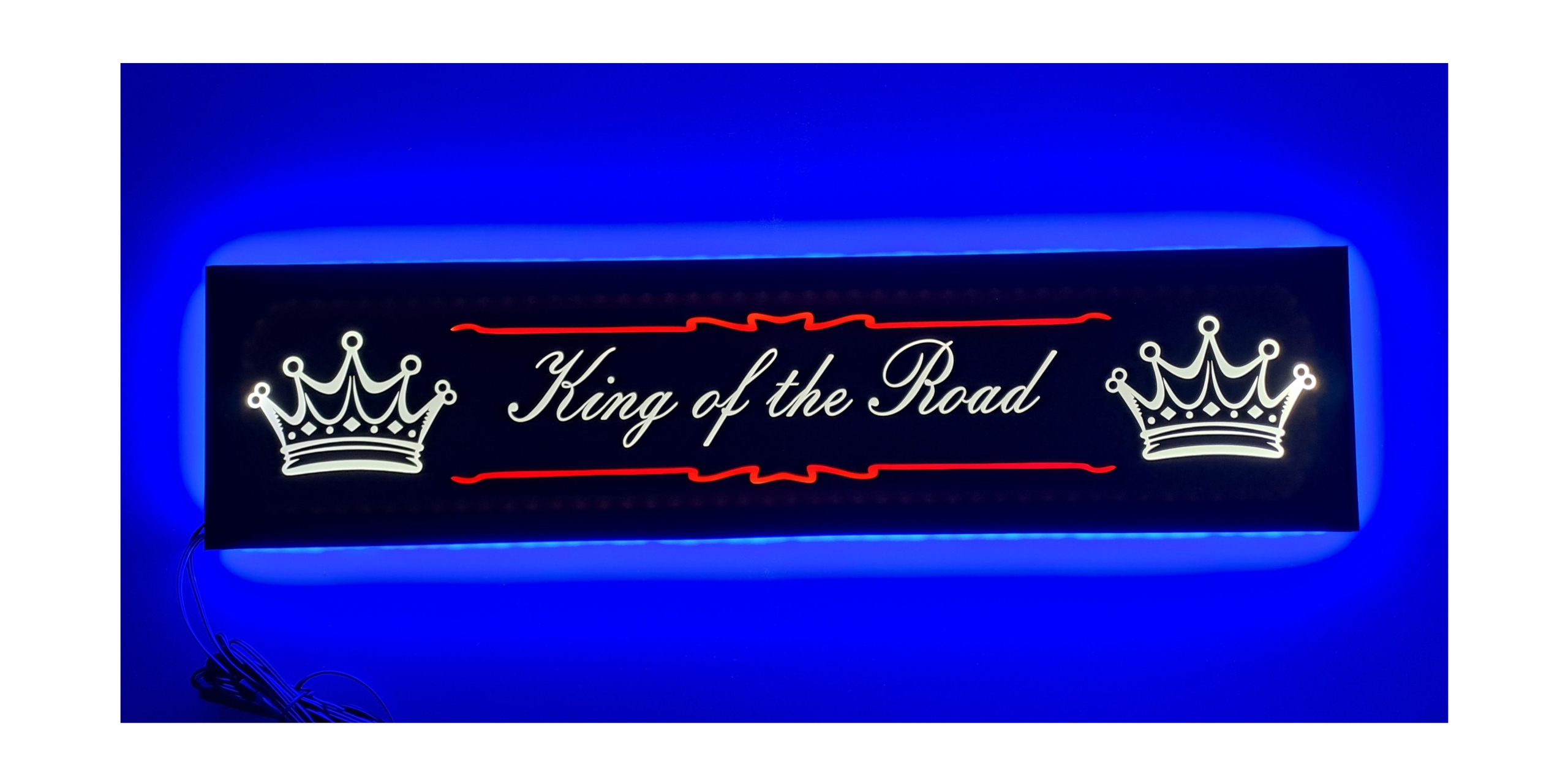 Led tabuľa King of the Road nad posteľ s podsvietením kabíny Tir Lkw