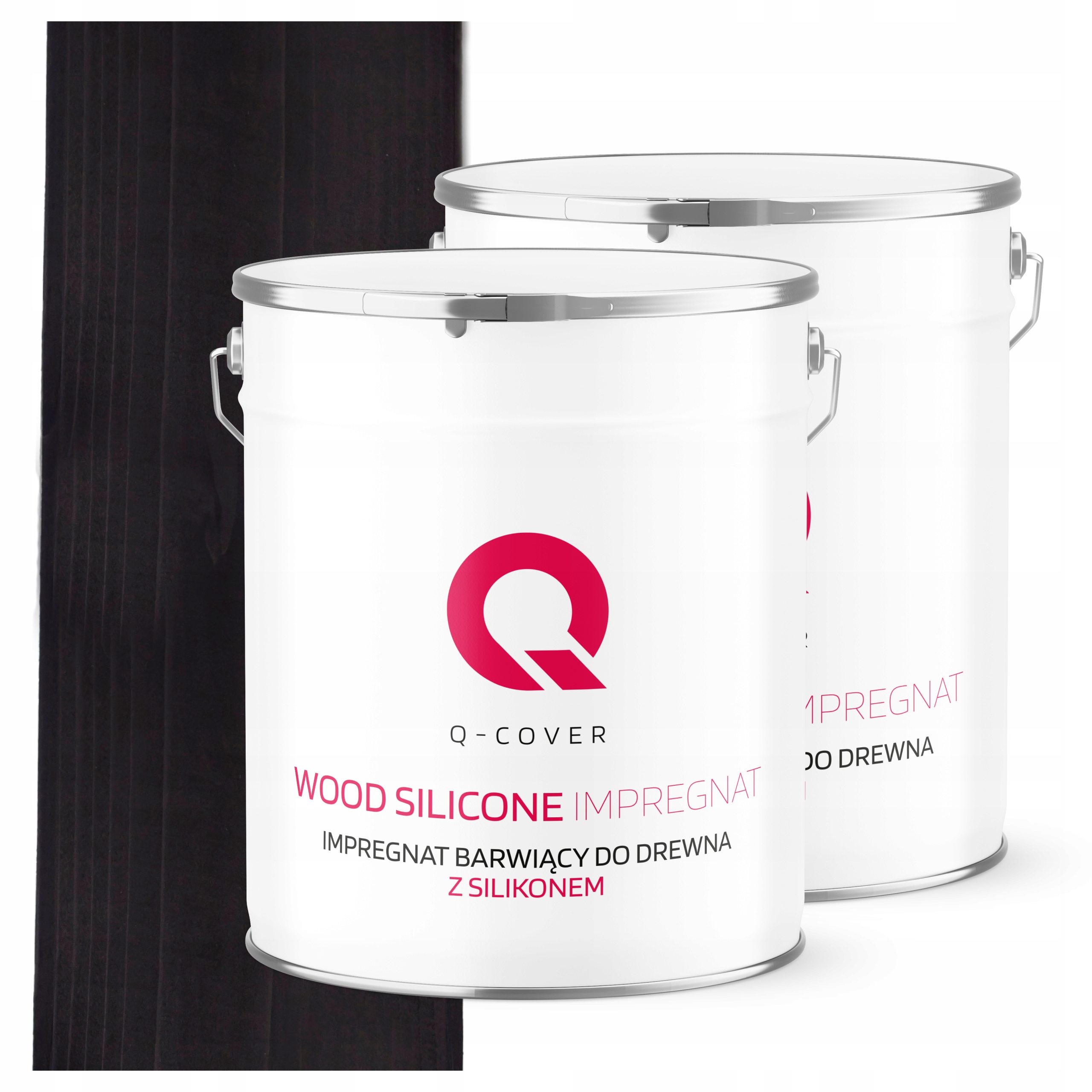 Impregnácia Na Drevo Extra Farba S Ochranným Silikónom Farby Trvanlivá Čierna 5 L