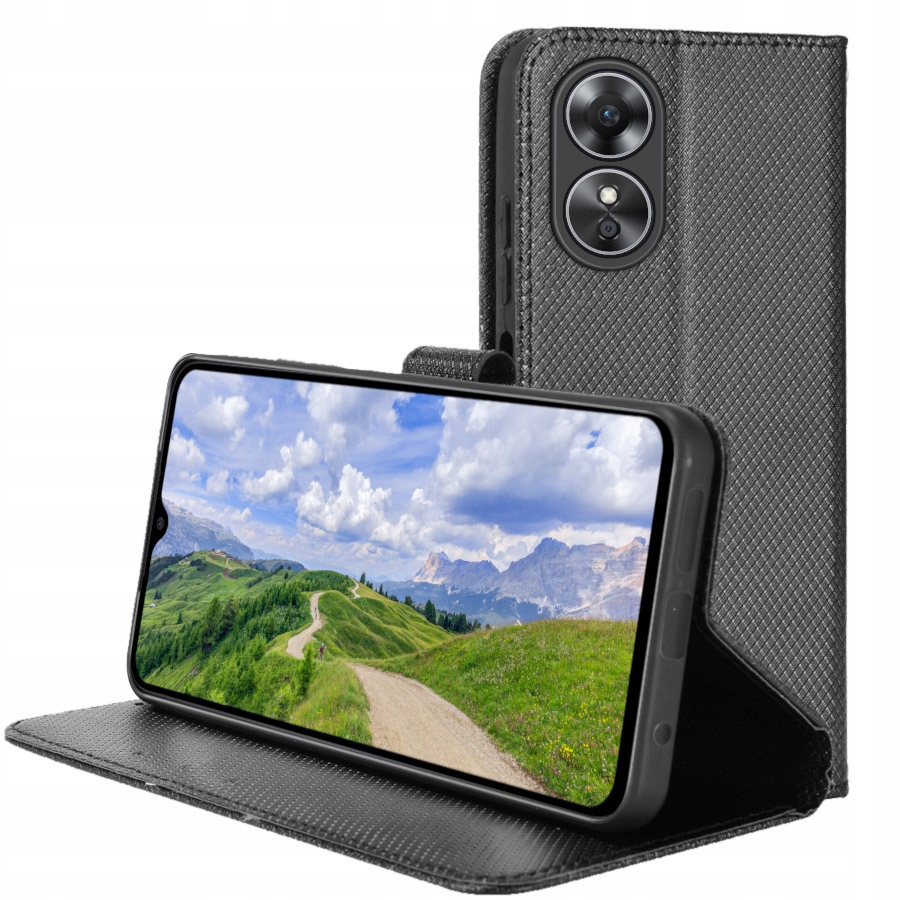 

Etui do Oppo A17 Portfel Magnetyczny Szkło