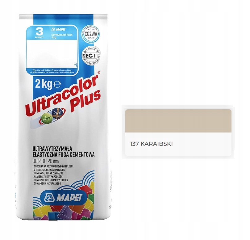 

Mapei fuga Ultracolor Plus 137 Karaibski 2kg