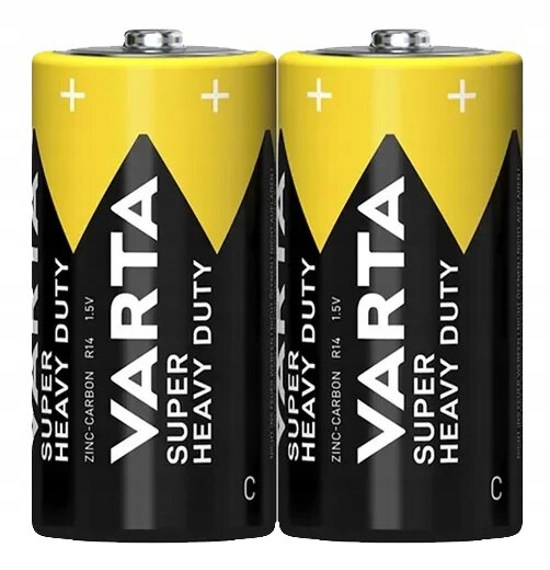 2 x baterie C R14 Varta Superlife Heavy Duty (taca)