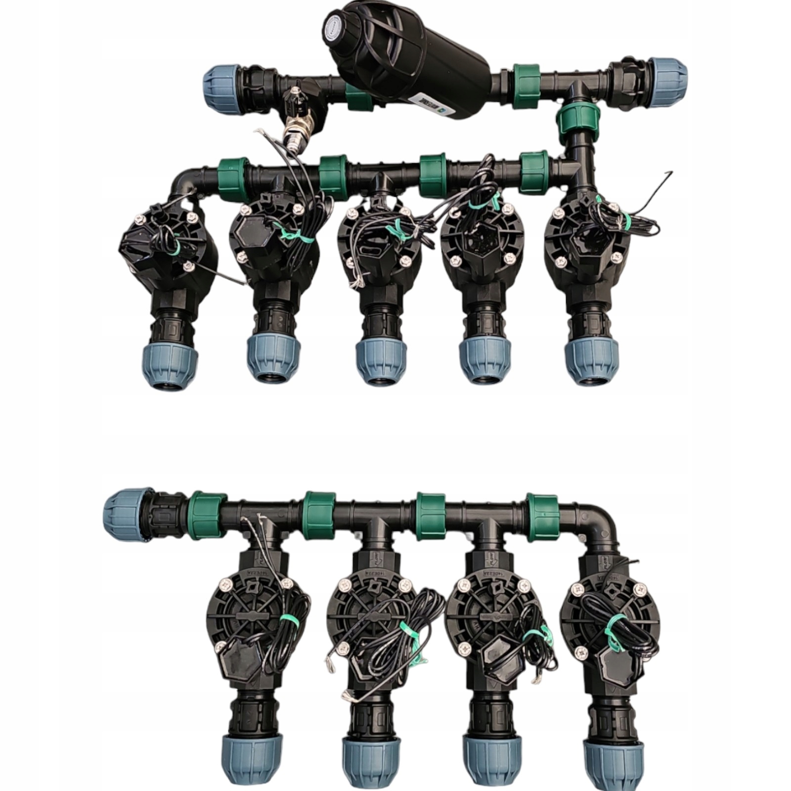 Kolektor nawadniania na 9 sekcji z filtrem Rain Bird Hv RainBird Pe 20