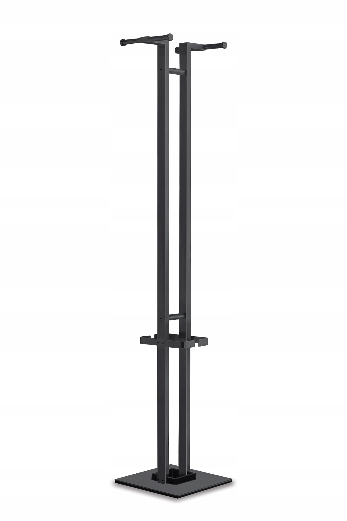 Zack Atacio Stojan vešiak na oblečenie s odkvapkávačom na dáždniky čierny