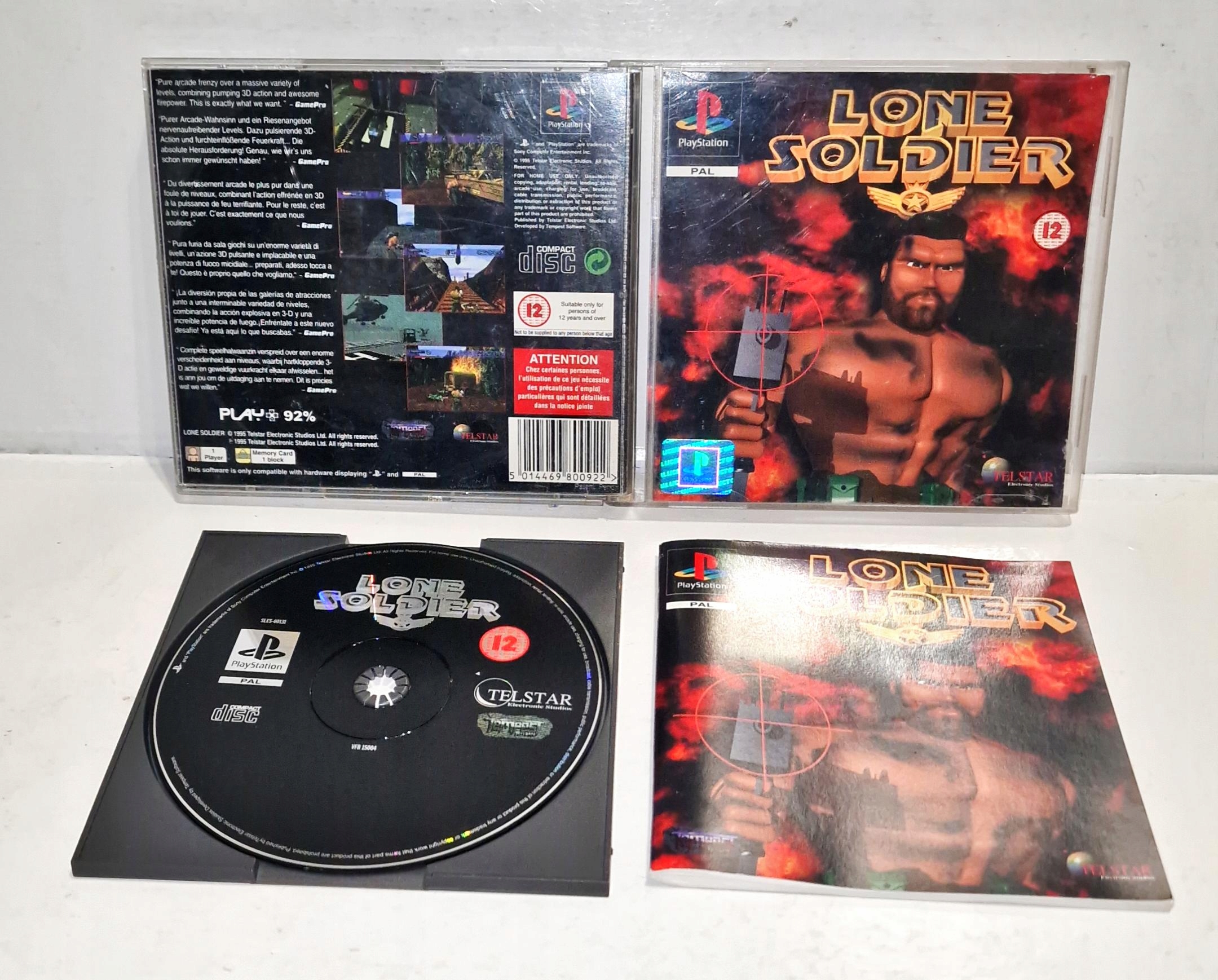 Gra LONE SOLDIER PSX 3XA