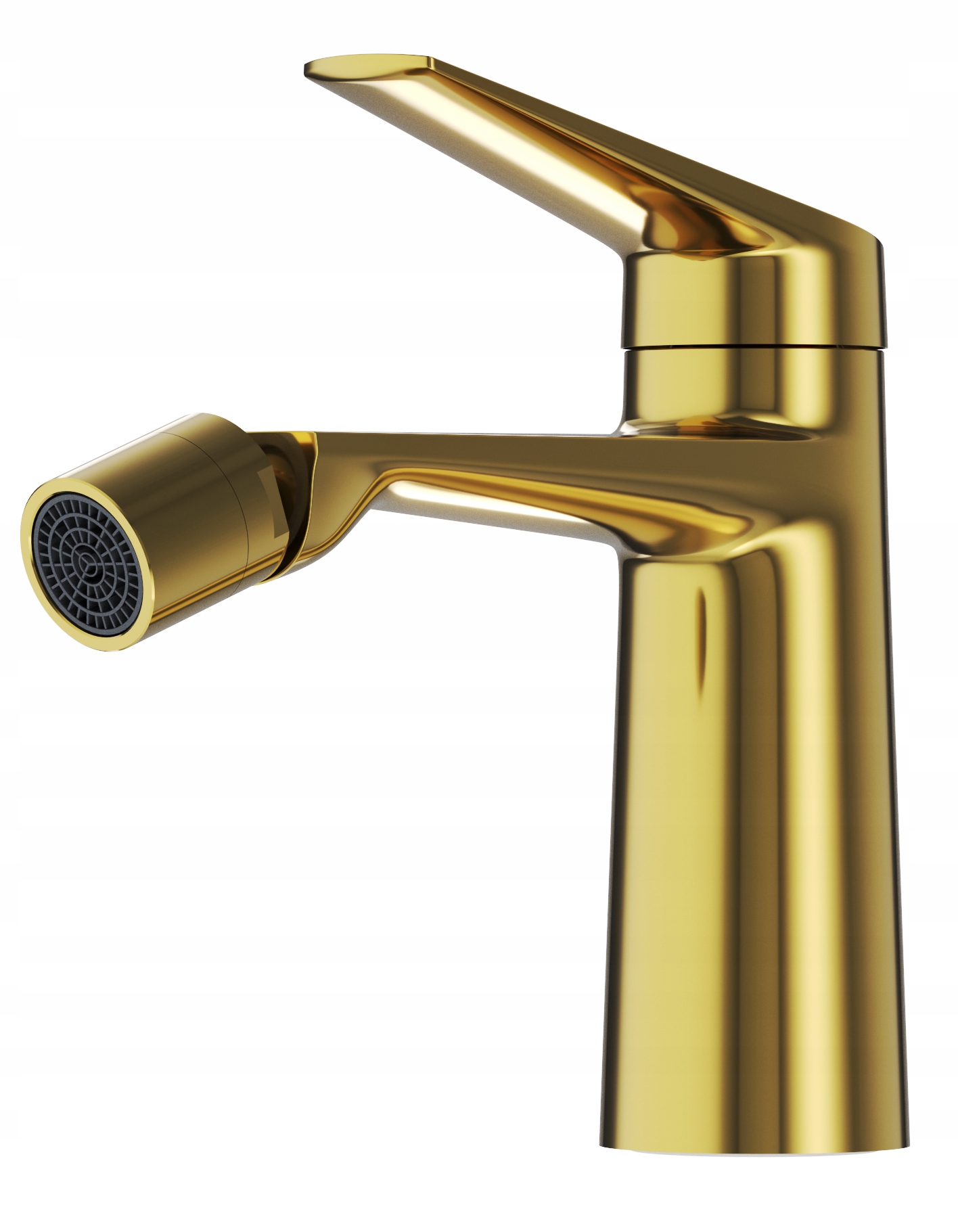 Bidetová Batéria Nave Zlatá Kúpeľňová Mosadzná Stojaca Jednopáková Kohútiková