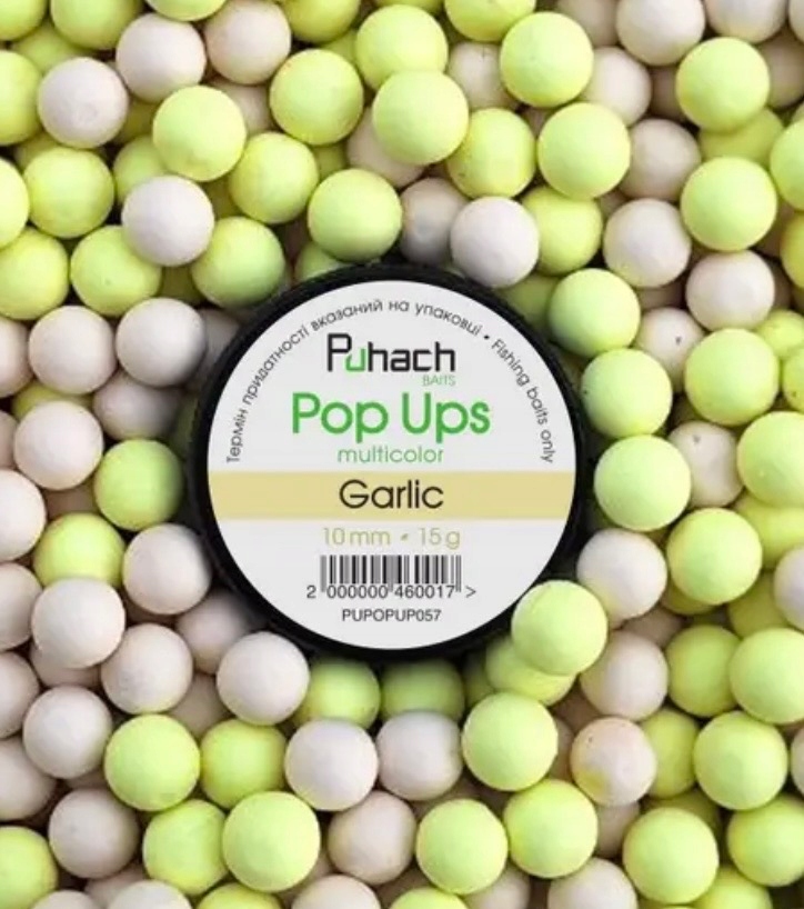Kulki Proteinowe Puhach Baits Pop Ups 10 MM Multicolor Czosnek