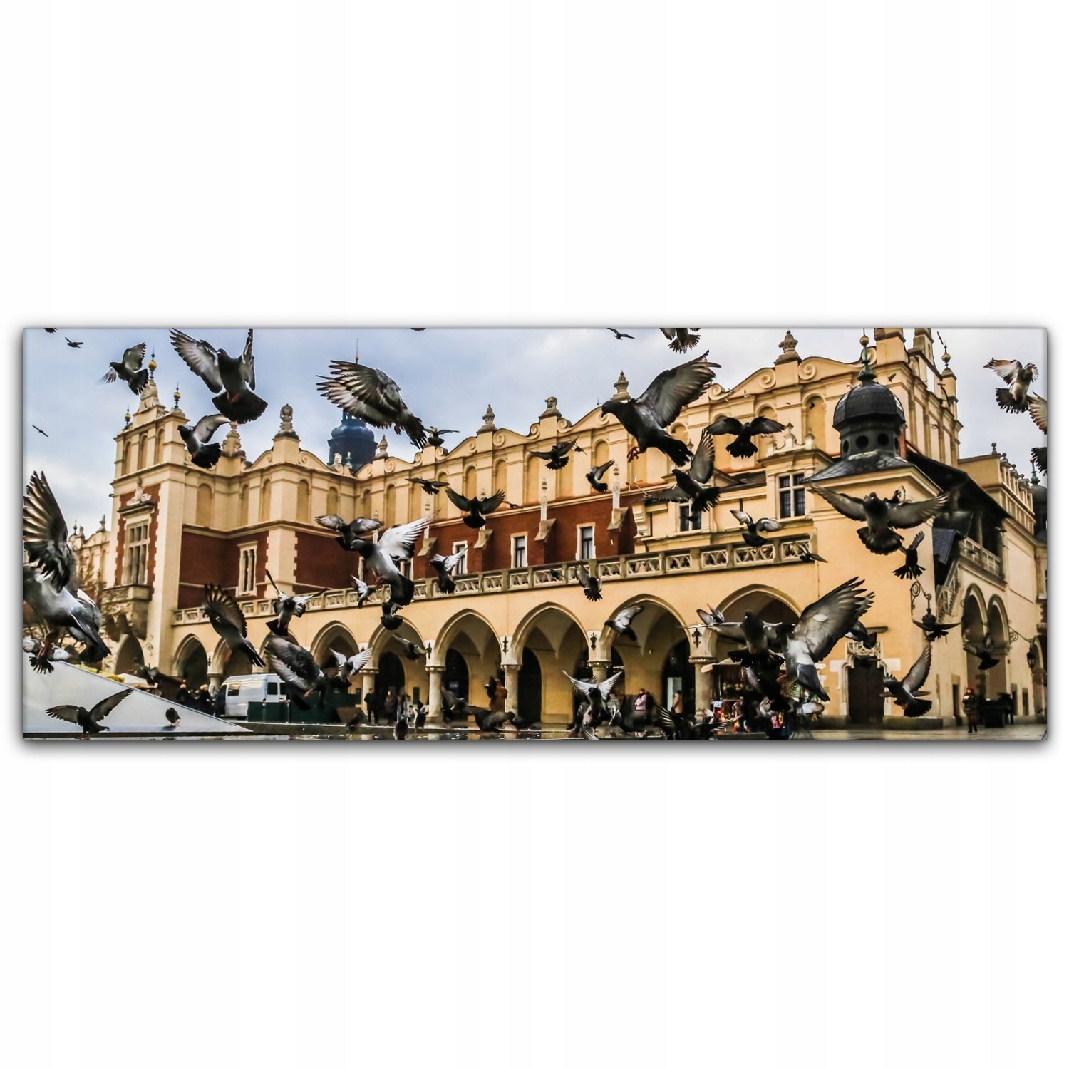 

Obraz Canvas dekoracja 125x50 Gołębie Kraków Rynek