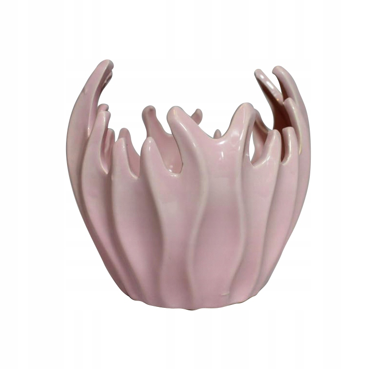 Wazon ceramiczny różowy 15x15 cm
