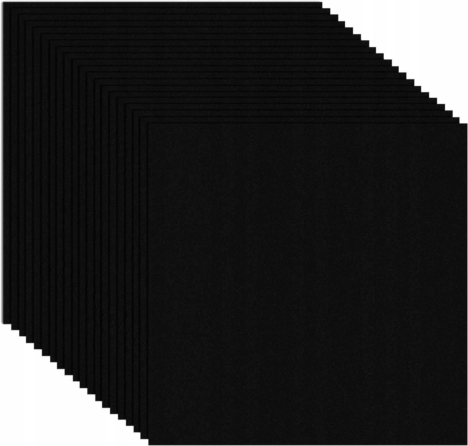 Płytki Winylowe Samoprzylepnie 30X30CM Czarne Matowe 20SZT 1,8M2